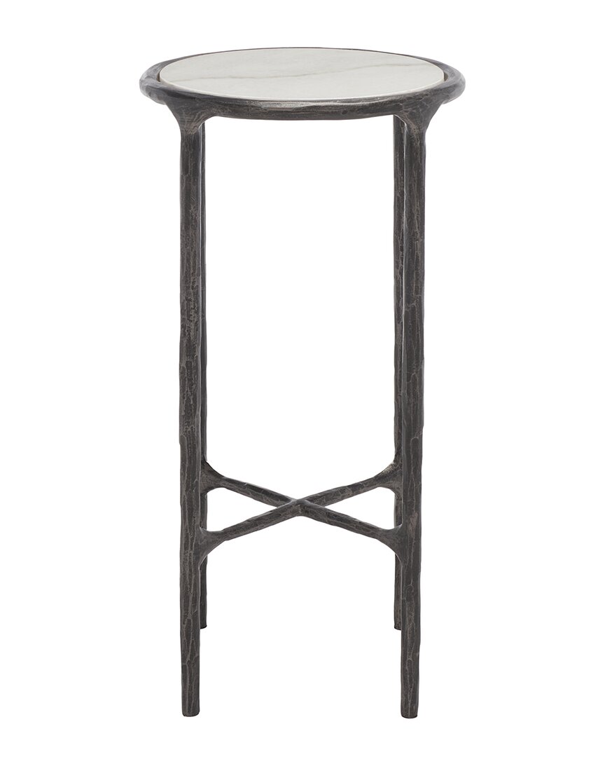 Shop Safavieh Couture Jessa Metal Tall Rd End Table In Black