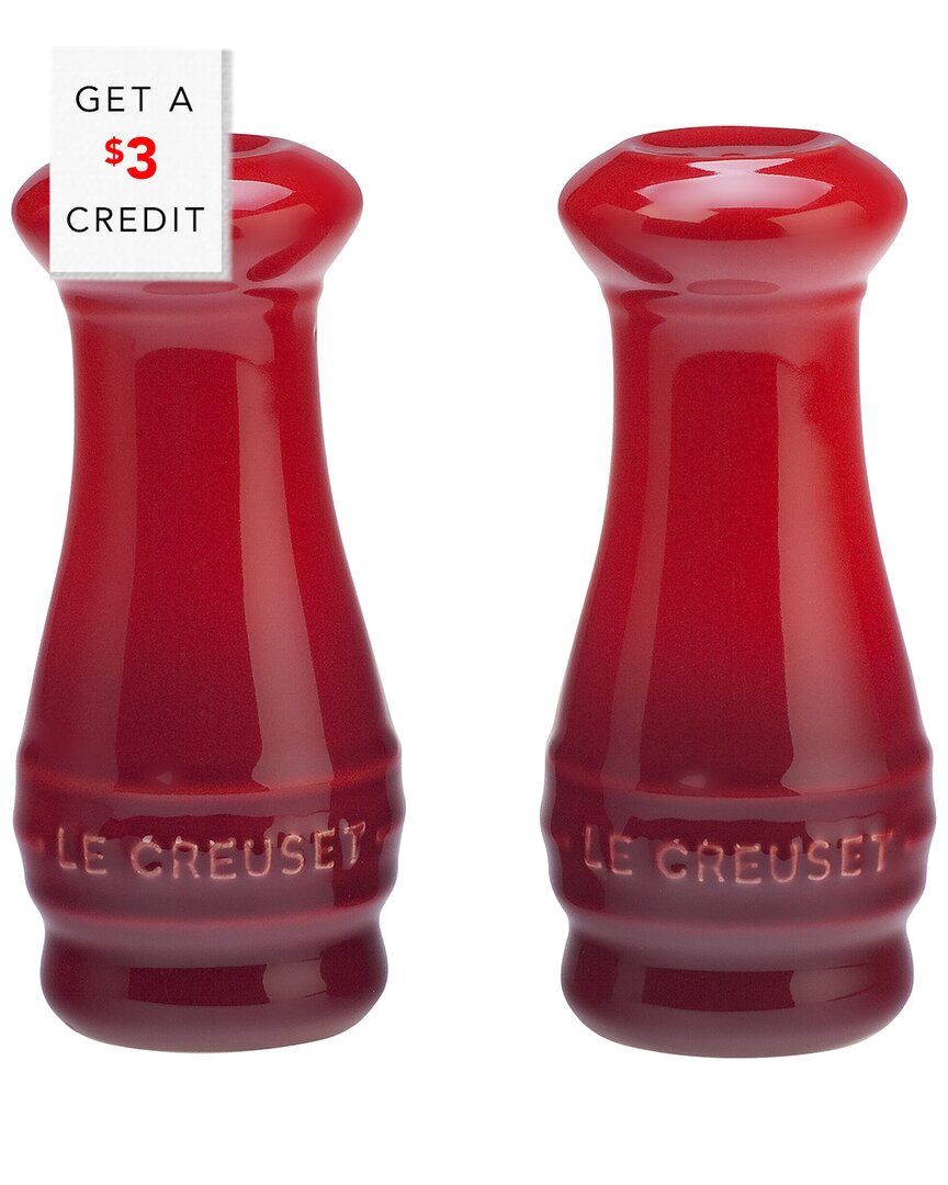 Le Creuset Salt & Pepper Shaker Set In Red