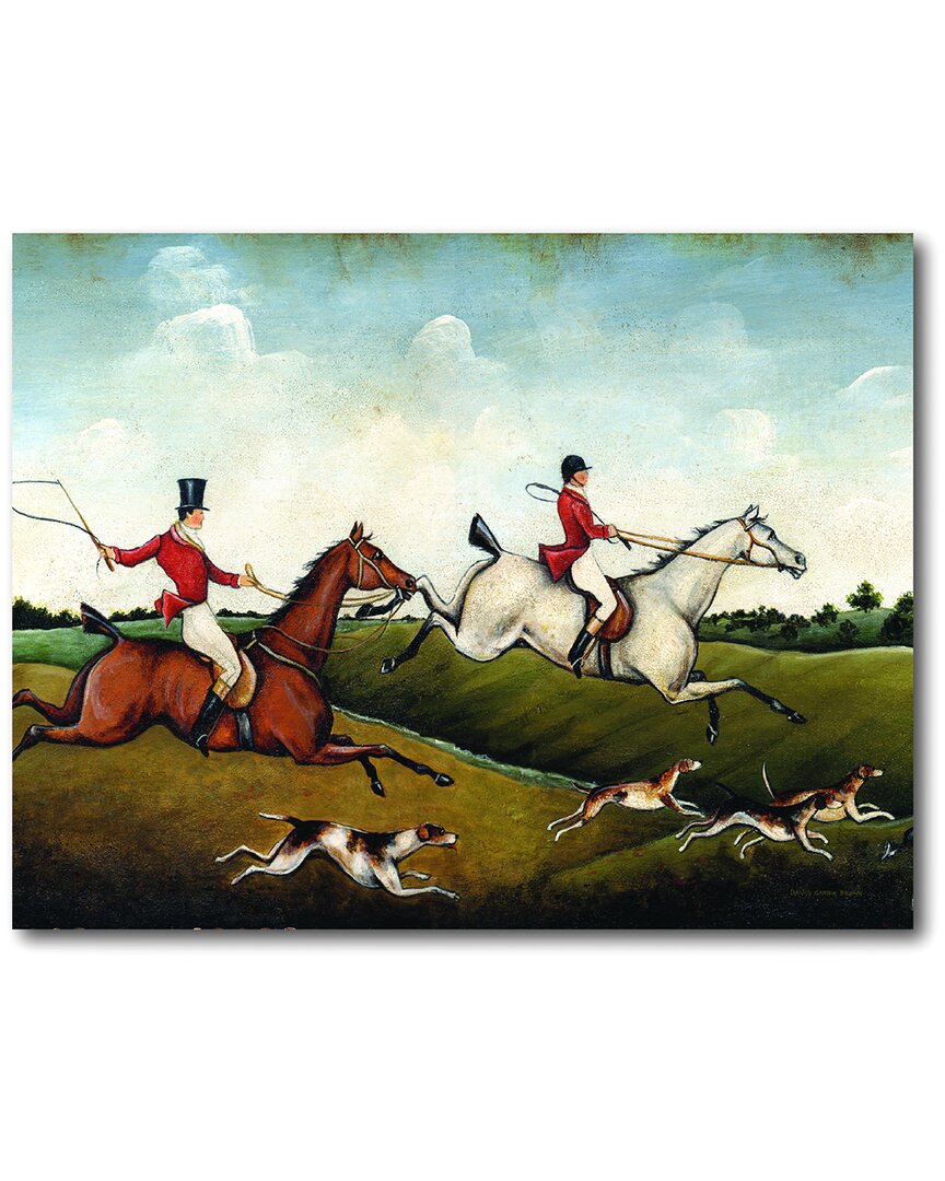 COURTSIDE MARKET COURTSIDE MARKET THE HUNT CROP CANVAS WALL ART