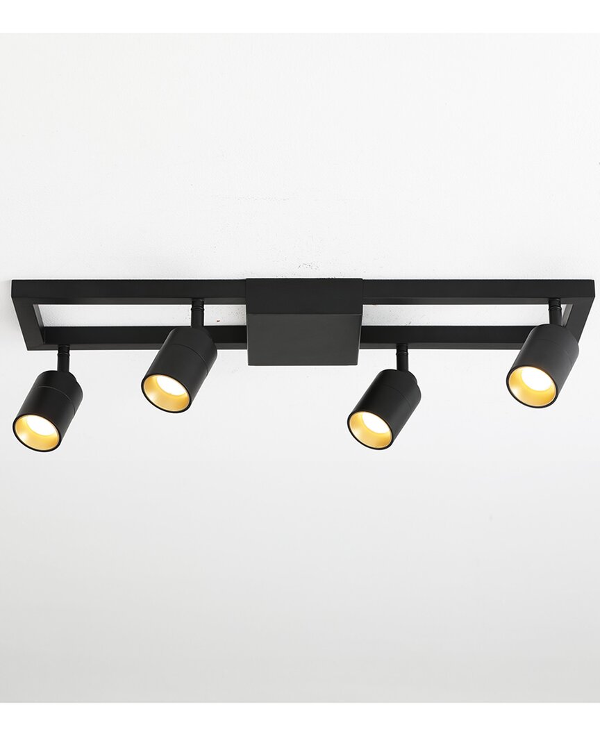 Vidalite Shura Black 4-light Square Track Light With Adjustable Heads