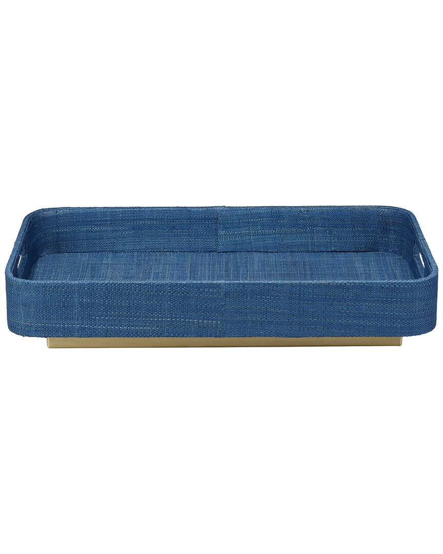 Jamie Young Utopia Footed Decorative Raffia Tray