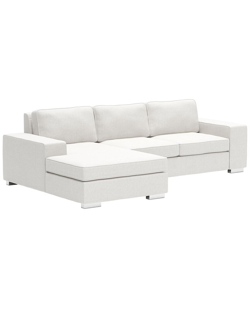 Zuo Brickell Sectional In White