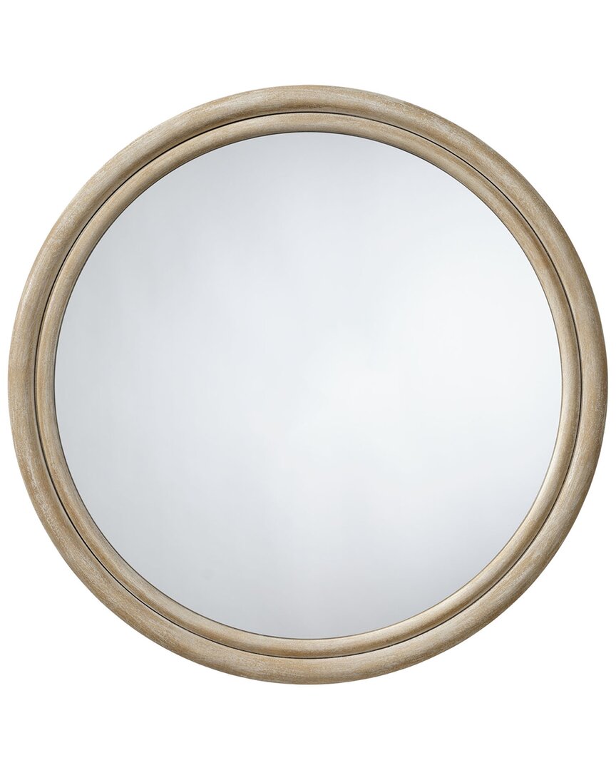 Jamie Young Riley Wood Round Wall Mirror