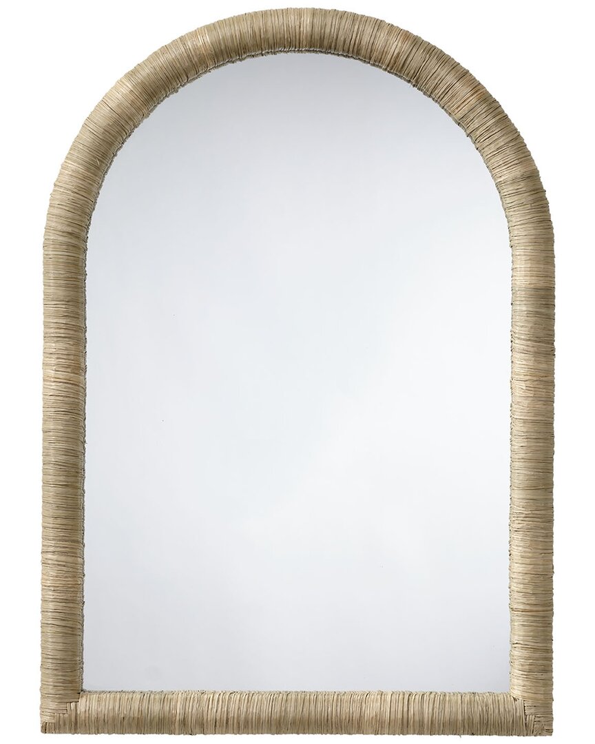 Jamie Young Hilltop Seagrass Arch Wall Mirror