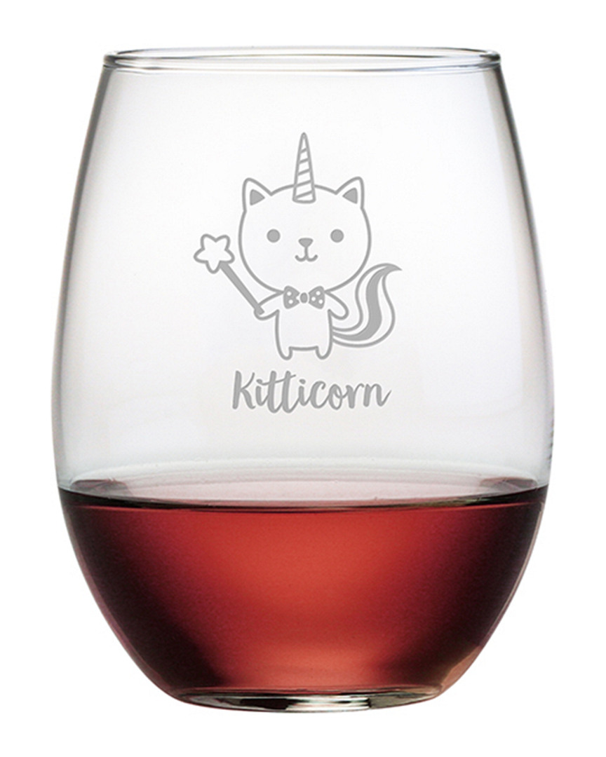Susquehanna Glass Kitticorn Stemless Wine & Gift Box