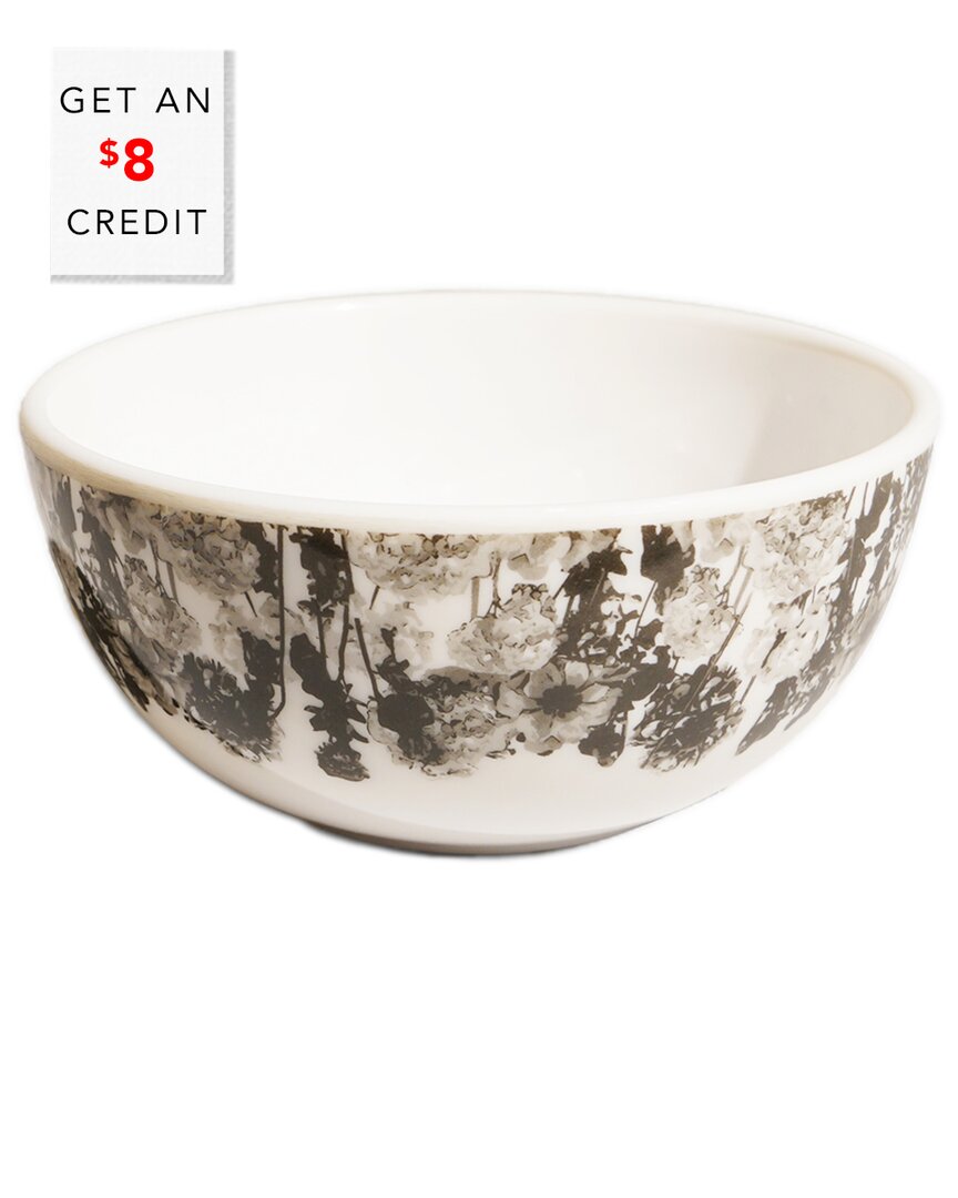 Elizabeth Sutton Home Floral Garden Bowl With $8 Credit