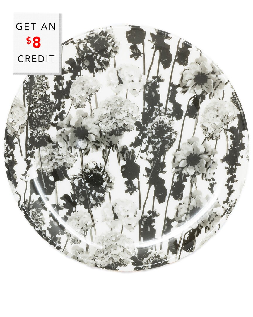 Elizabeth Sutton Home Floral Garden Salad Plate With $8 Credit