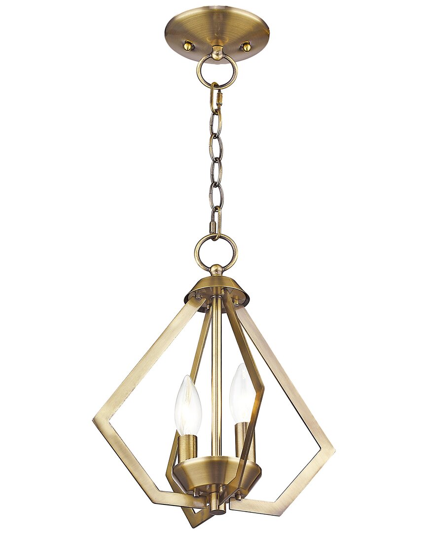 Livex Lighting Prism 2-light Ab Mini Chandelier/ceiling Mount