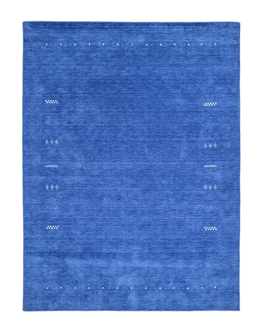 Solo Rugs Hartford Bohemian Tribal Hand-loomed Wool-blend Area Rug In Navy