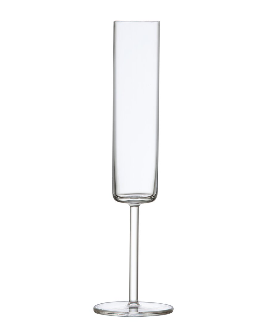 Schott Zwiesel Glas Tritan Modo Set Of 4 Champagne Flutes In Transparent