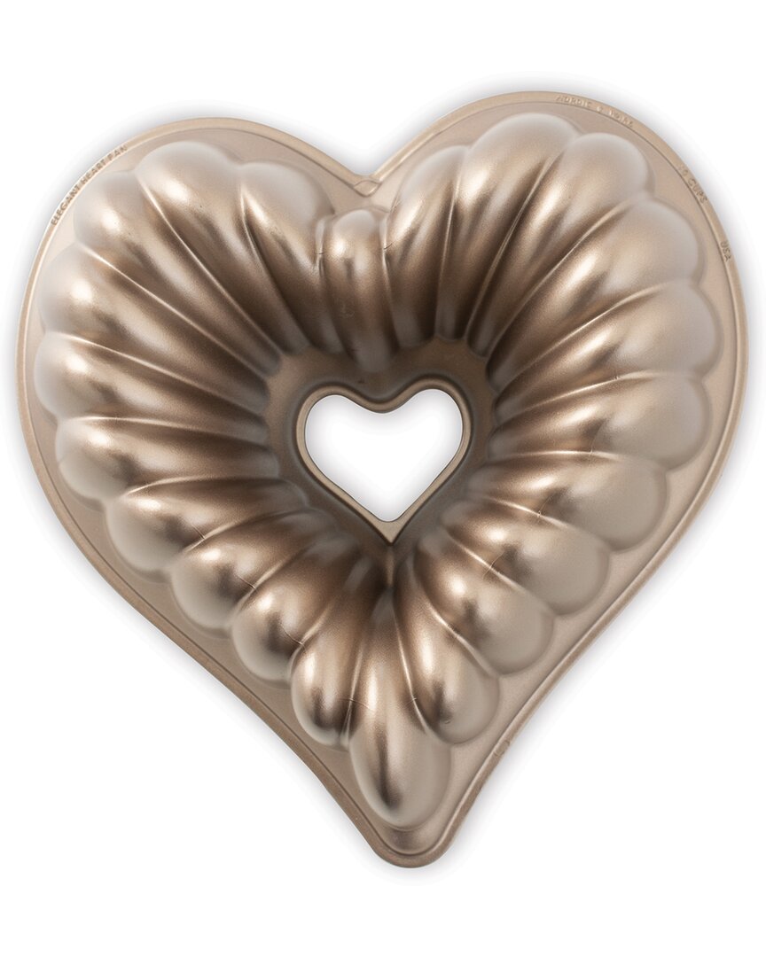 Nordic Ware Elegant Heart Bundt In Gold