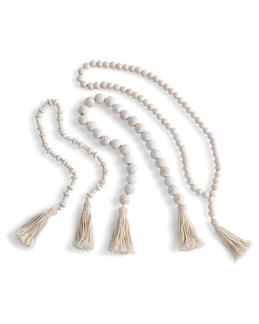 Shiraleah Assorted Set Of 3 Prayer Beads In White