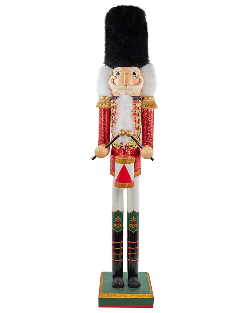 Kurt Adler 18-inch Hollywood White King Nutcracker With Gifts In Red