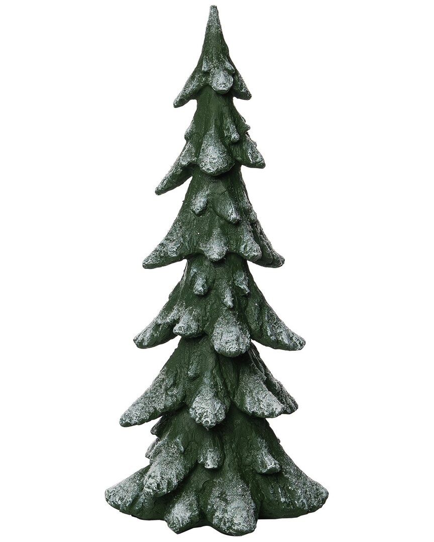 Transpac Resin 23.2in Christmas Artificial Tree Decor In Green