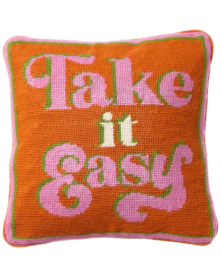 Jonathan Adler Us Kit Take It Easy Needlepoint Pillow