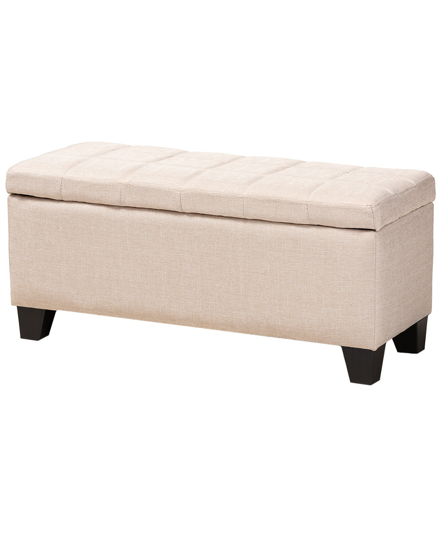 Design Studios Fera Beige Storage Ottoman