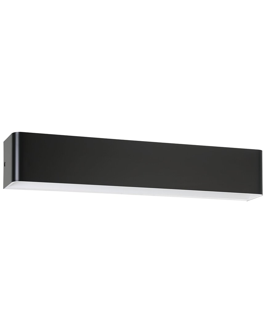 EGLO EGLO DUBLIN 1 LIGHT LED BATH/VANITY LIGHT WITH BLACK FINISH & WHITE DIFFUSER
