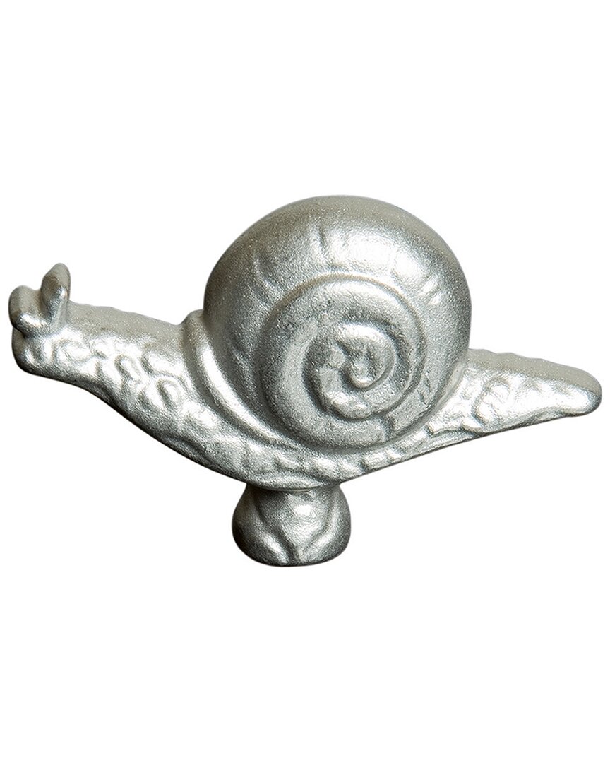 Staub Cast Iron Animal Stainless Steel Knob Snail In Silver
