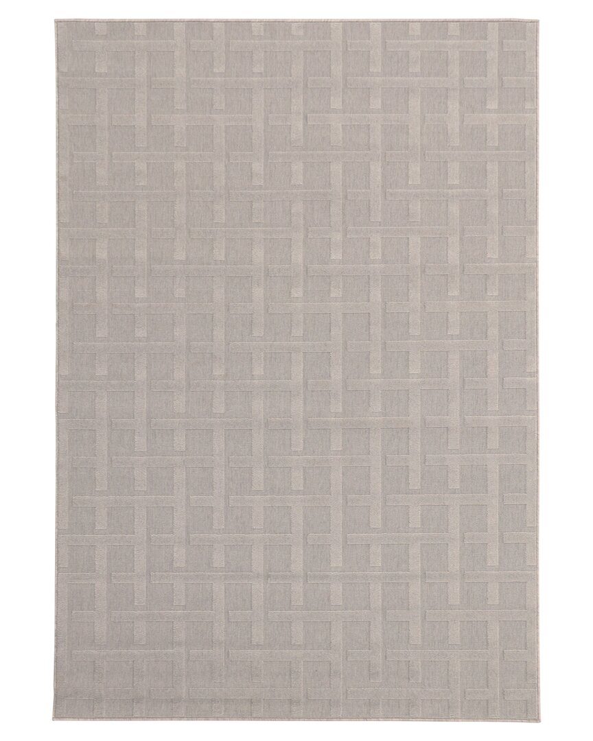 Ecarpet Villa Indoor/outdoor Geometric Rug In Grey
