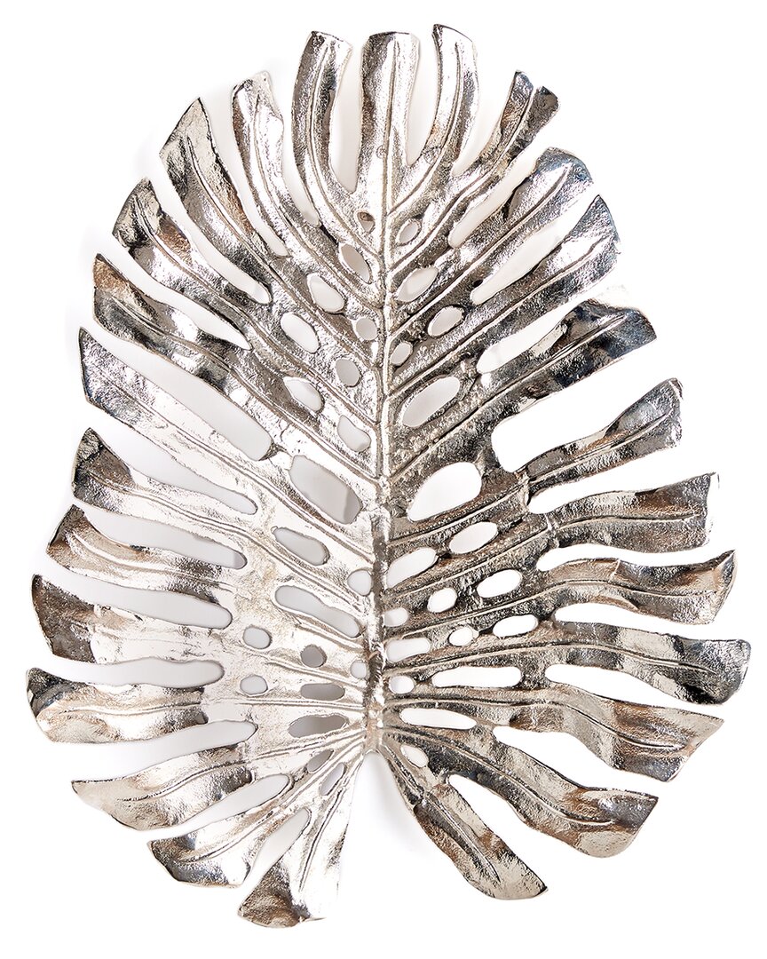 Napa Home & Garden Small Monstera Wall Art In Silver