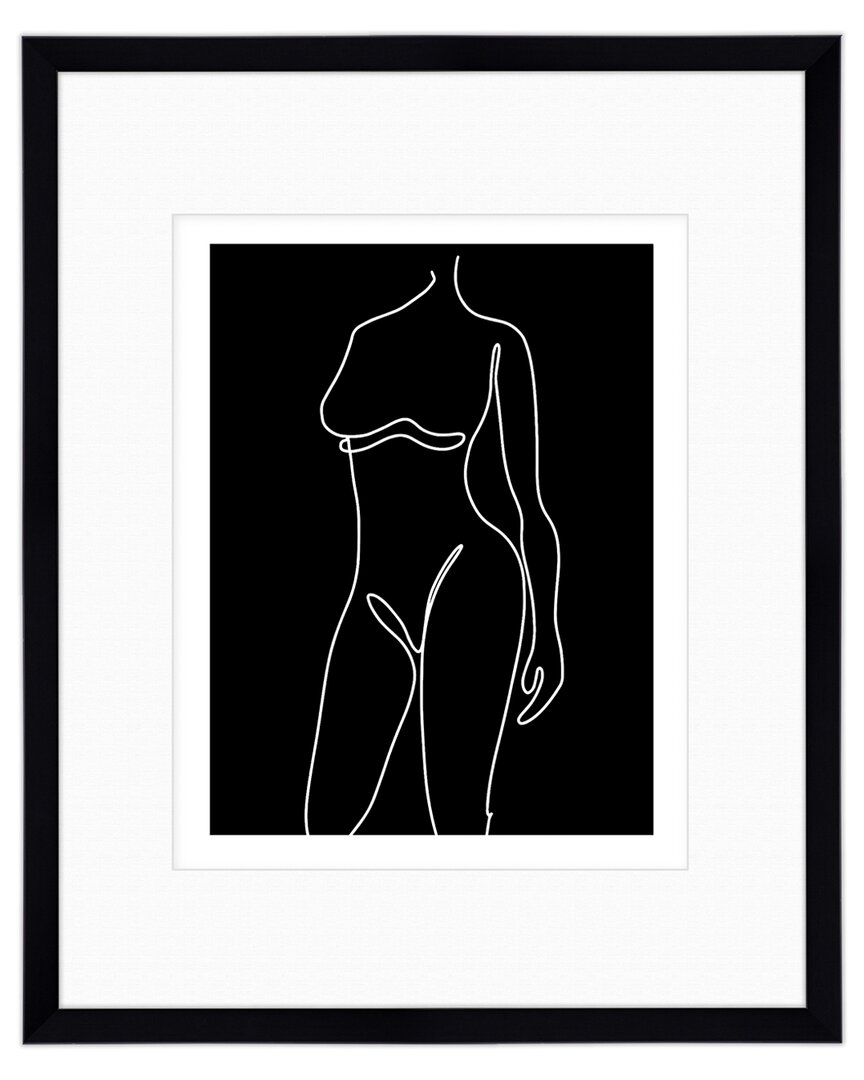 COURTSIDE MARKET COURTSIDE MARKET BLACK & WHITE FIGURE 16X20IN FRAMED ART