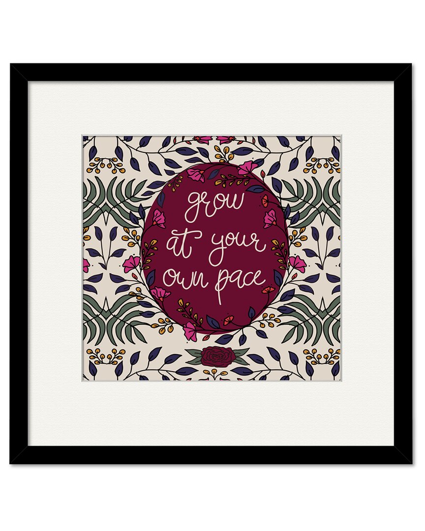 COURTSIDE MARKET COURTSIDE MARKET GLOW AT YOUR OWN PACE 18X18IN FRAMED ART 