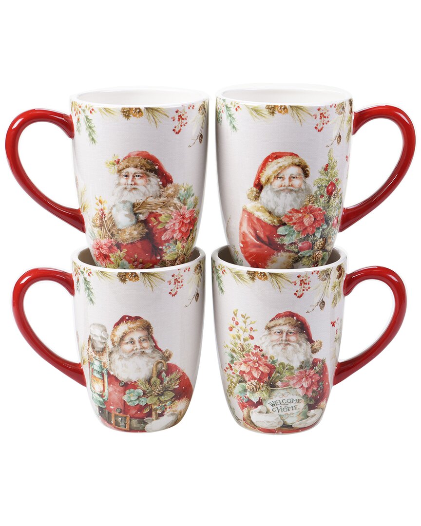 Certified International Christmas Story Mugs (set Of 4)