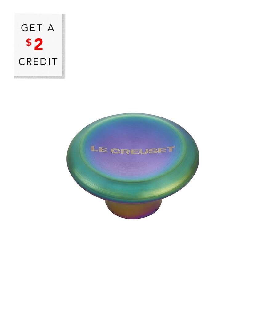 Le Creuset Medium Signature Iridescent Knob With $2 Credit In Gold