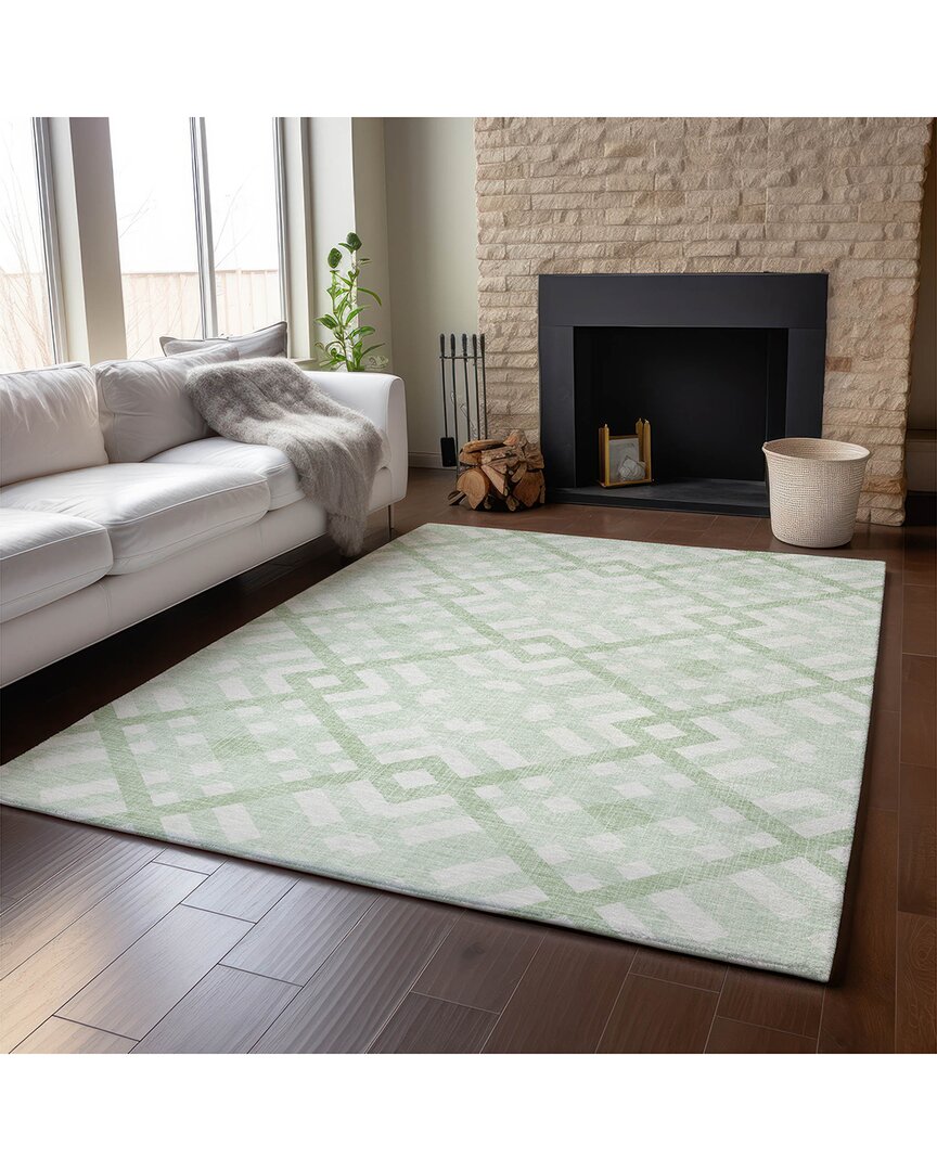 Addison Rugs Premium Washable Area Rug In Green