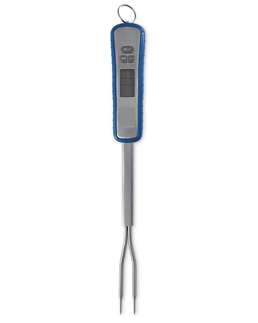 True & Tidy Blue Digital Bbq Fork Thermometer