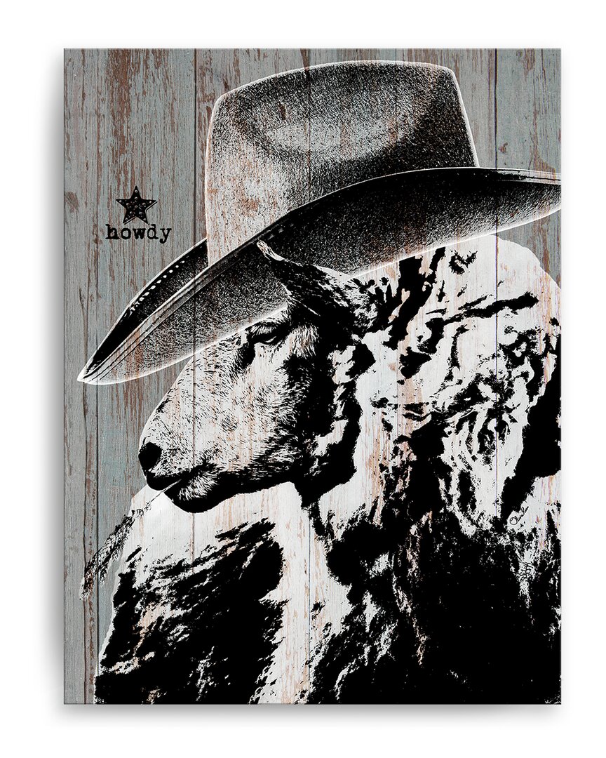 Ready2hangart Howdy Sheep Wrapped Canvas Wall Art By Olivia Rose