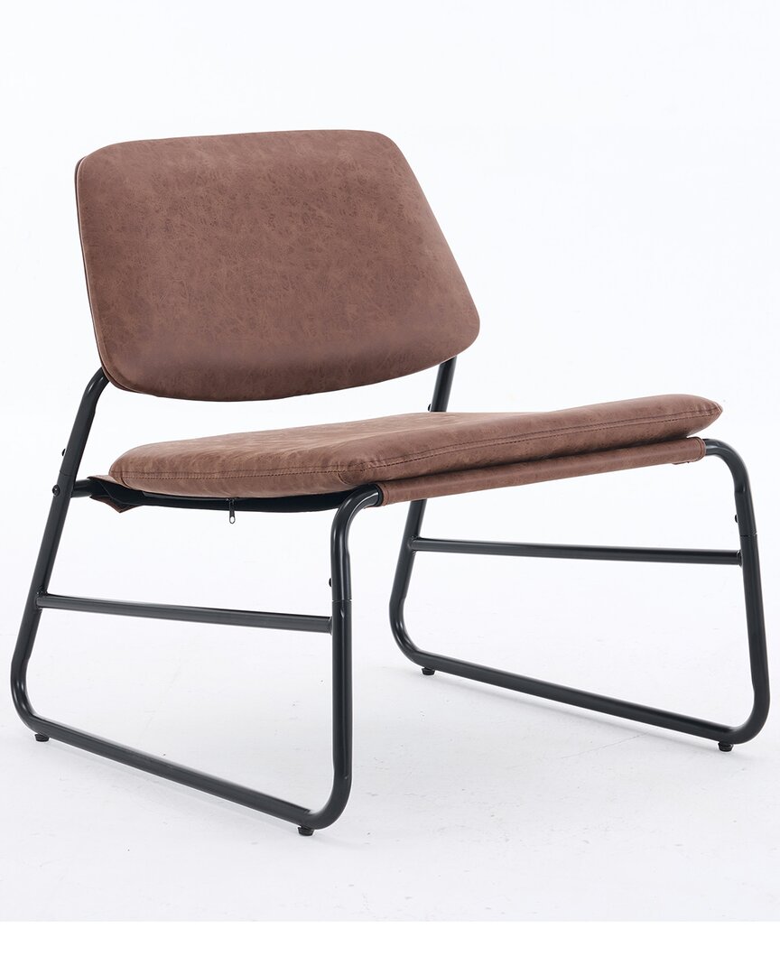 Unikome Armless Lounge Chair With Metal Frame