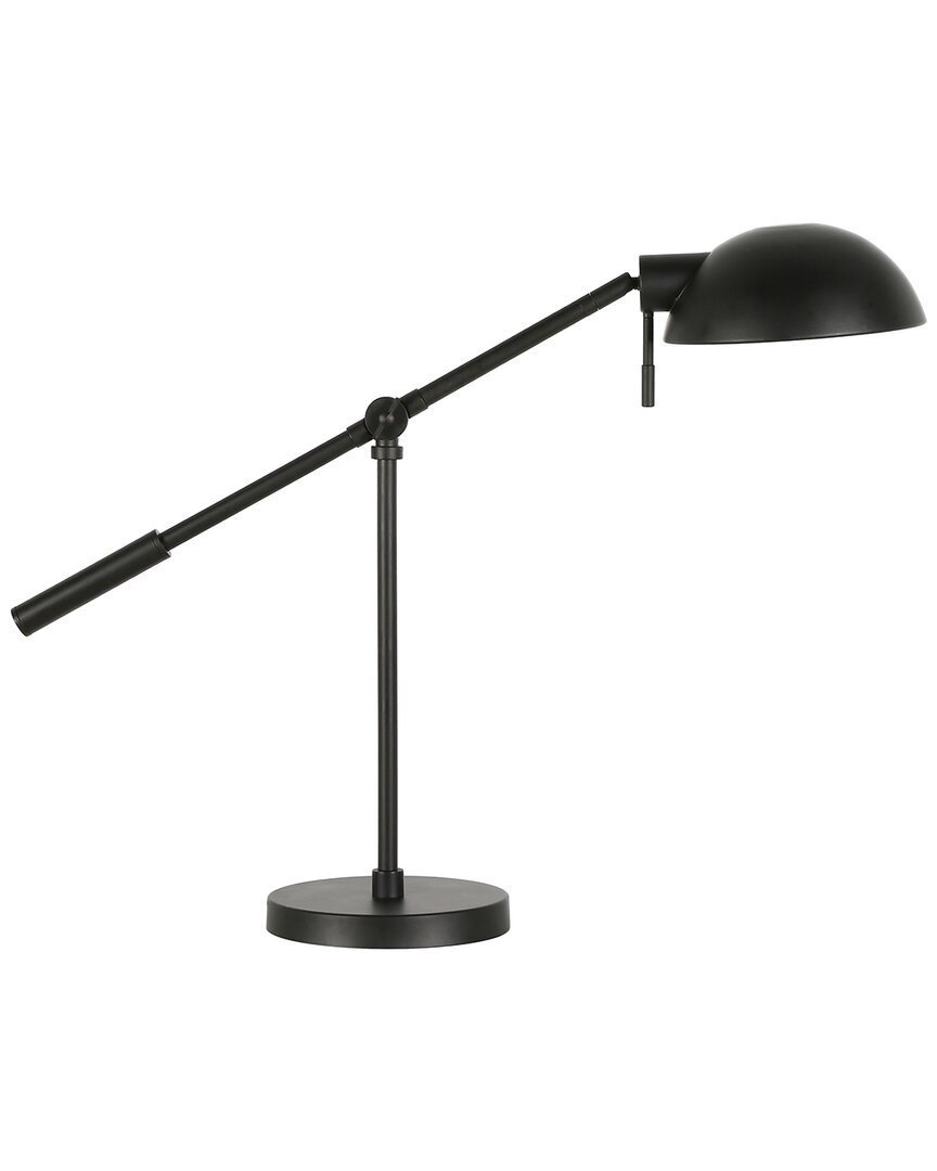 Abraham + Ivy Dexter Blackened Bronze Table Lamp With Boom Arm