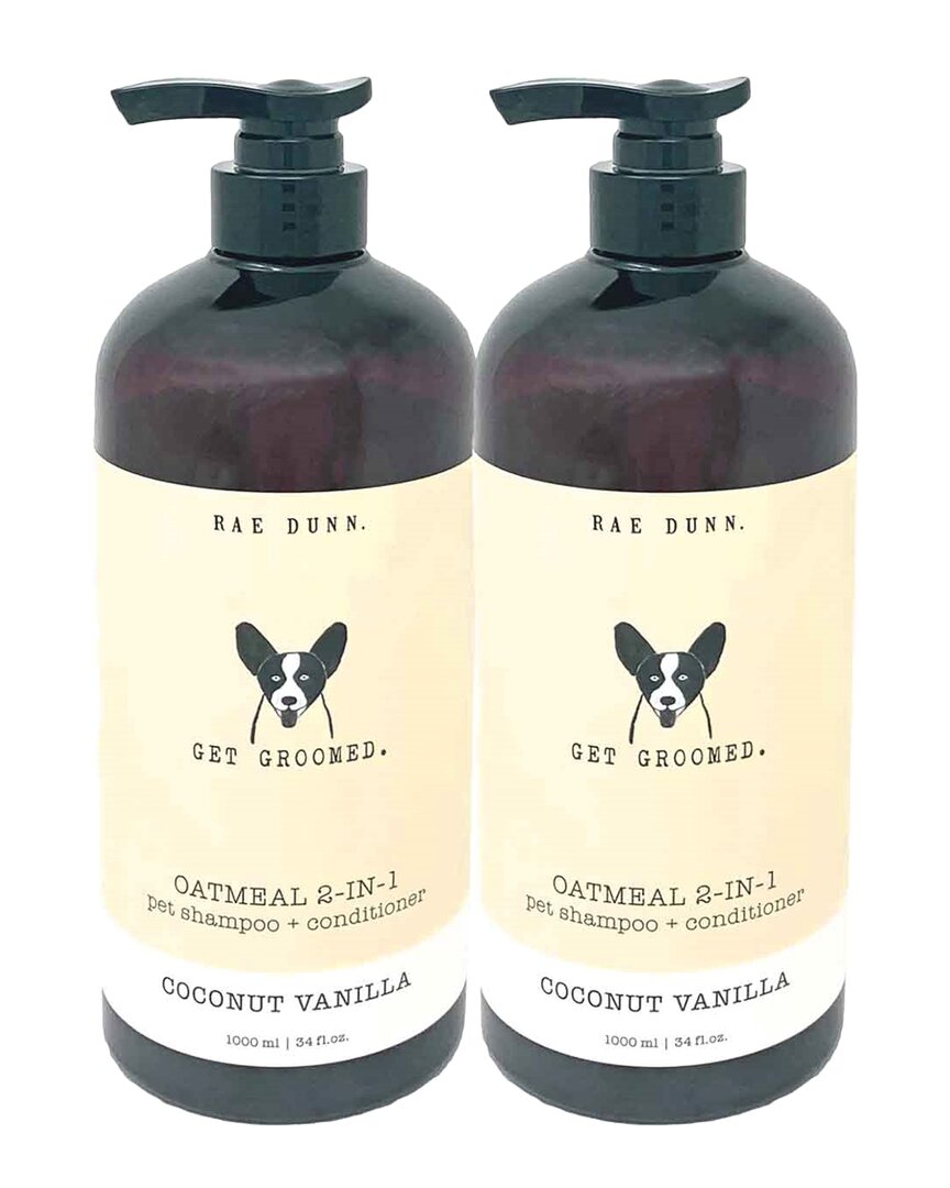 Rae Dunn Get Groomed. Coconut Vanilla Oatmeal 2-in-1 Pet Shampoo & Conditioner