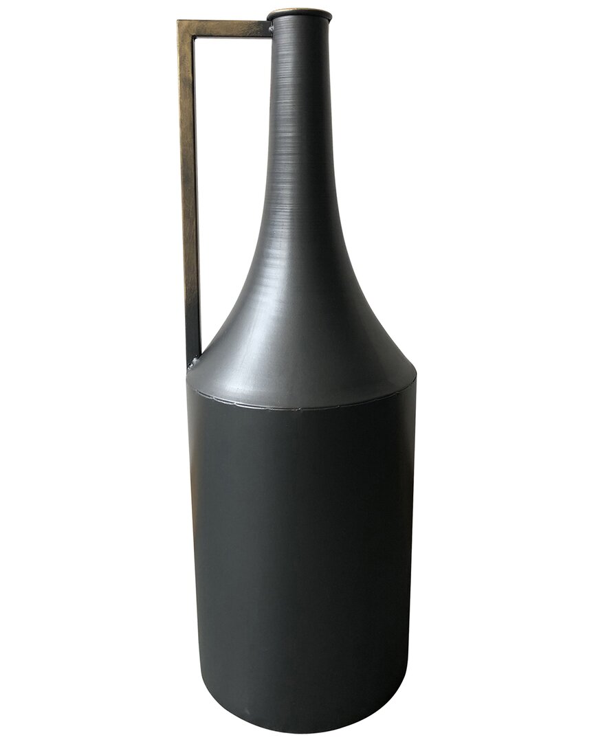 Moe's Home Collection Primus Metal Vase In Black
