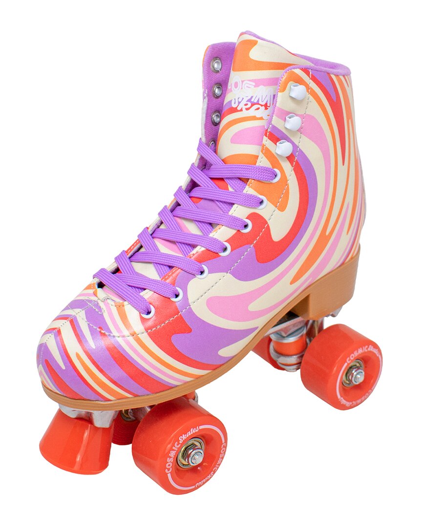 Cosmic Skates Women's Multicolor Swirl Print Roller Skates