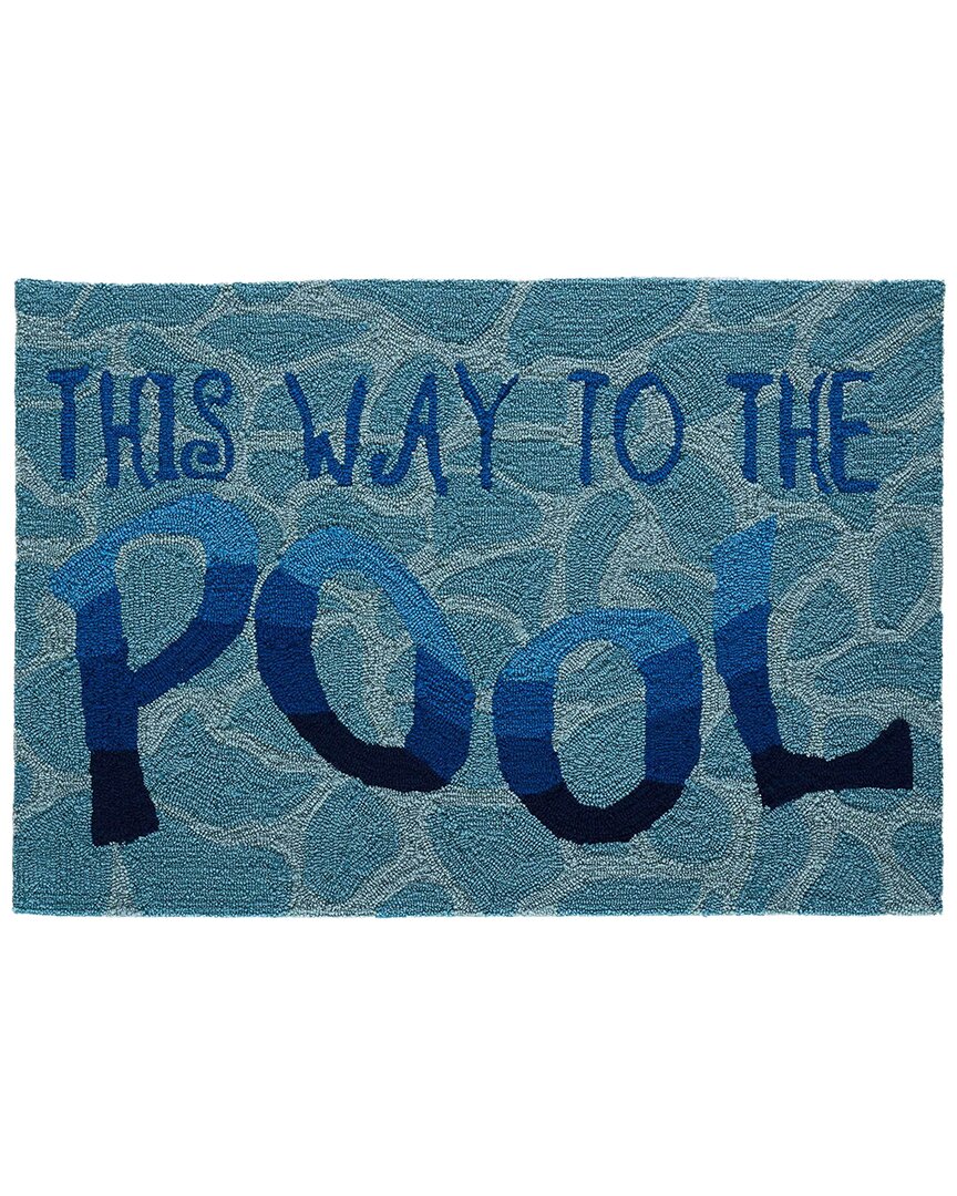 Liora Manne Frontporch This Way To The Pool Water Doormat