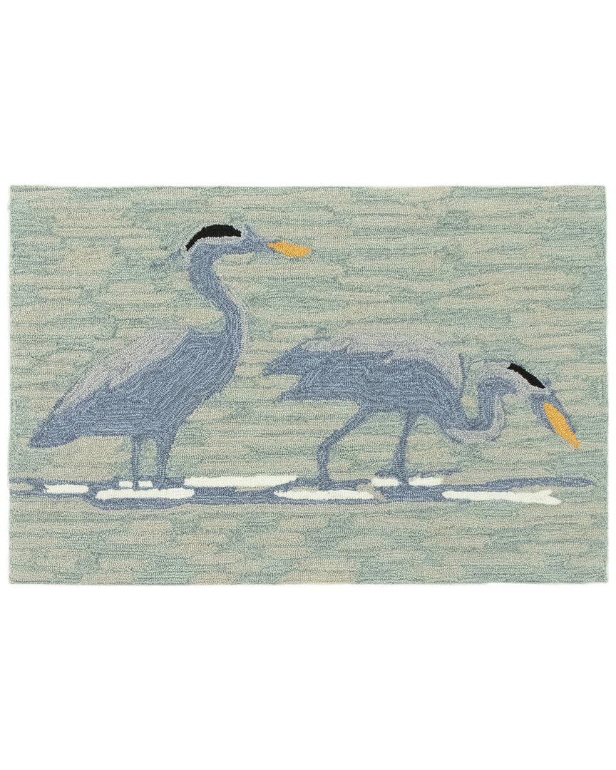 Liora Manne Frontporch Blue Heron Lake Doormat