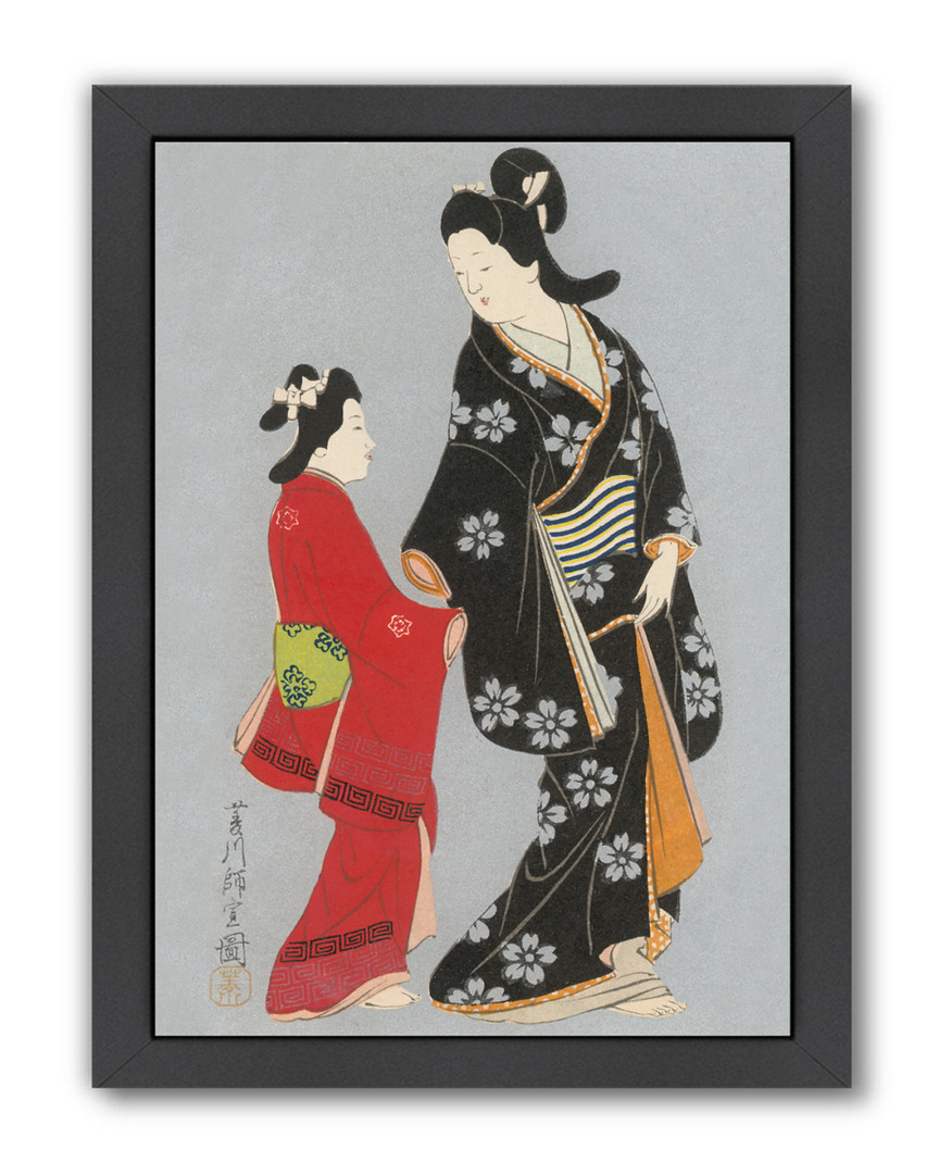 Image of Americanflat Two Japanese Women In Kimonos by Found Image Press Framed Artwork