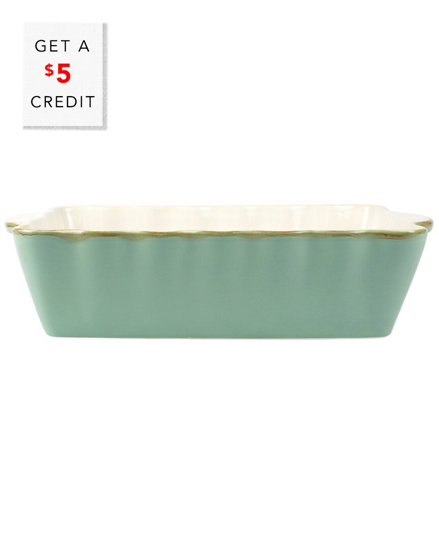 Shop Vietri Italian Bakers Medium Rectangular Baker With $5 Credit In Blue