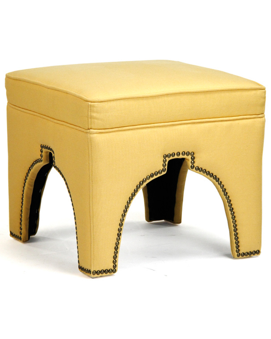 Zentique Marnix Cubic Stool In Yellow