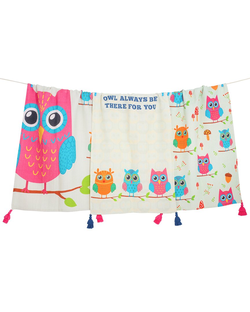 Tiramisu Owl Always Be There Towel Set In Multi