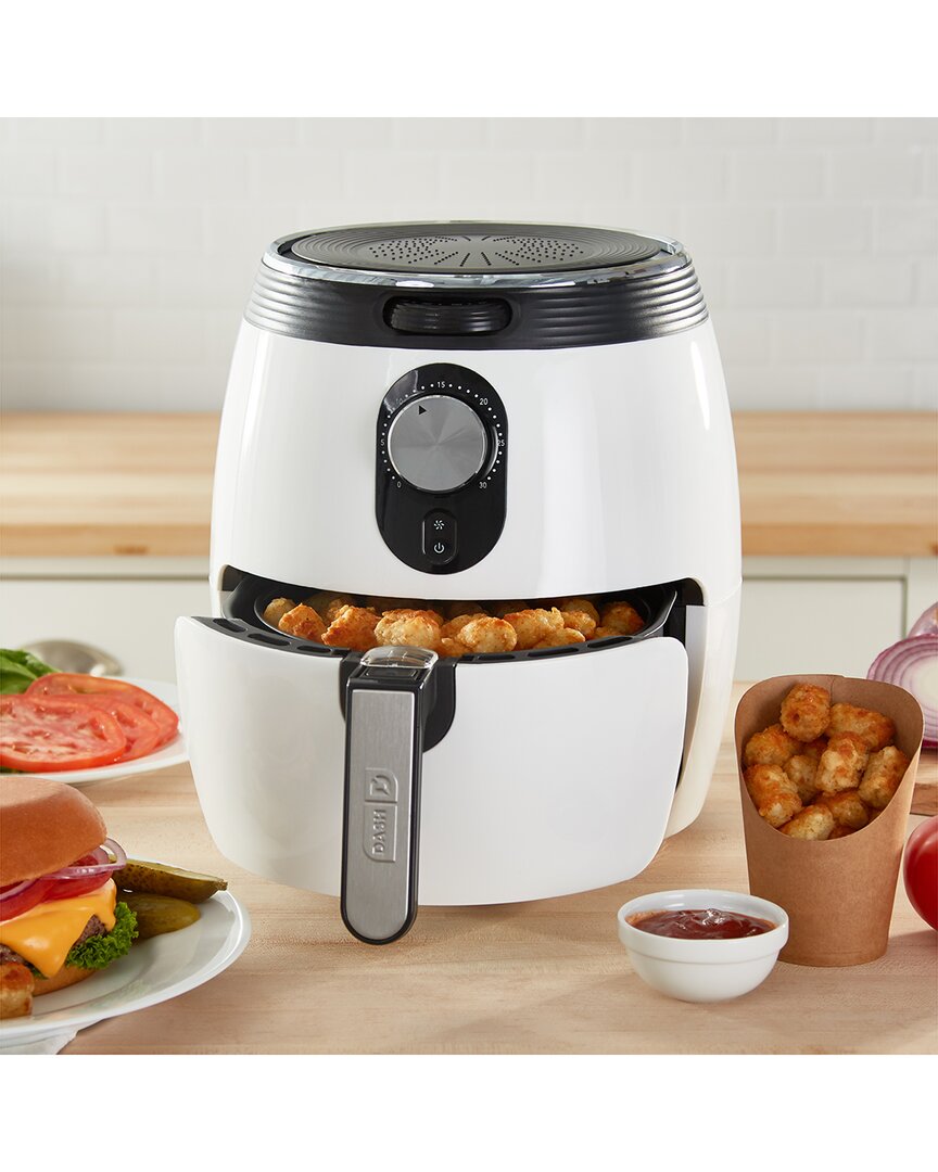 Dash Deluxe Air Fryer 3qt In White