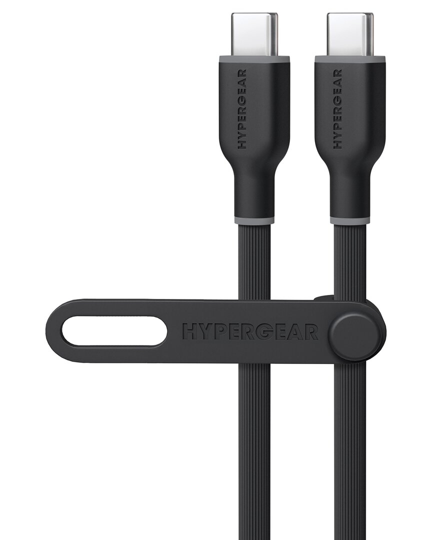 Hypergear Flexi Pro Usb-c To Usb-c Cable 10ft In Black