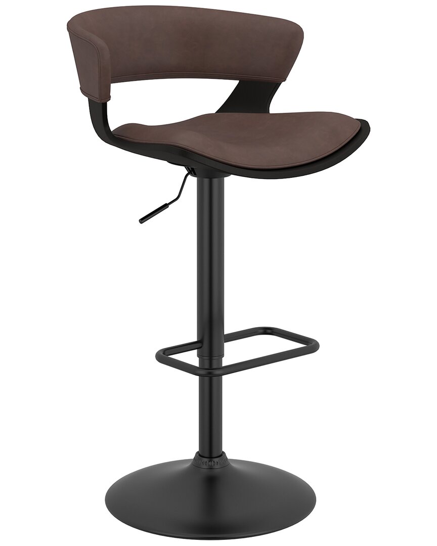 Worldwide Home Furnishings Air Lift Stool In Brown