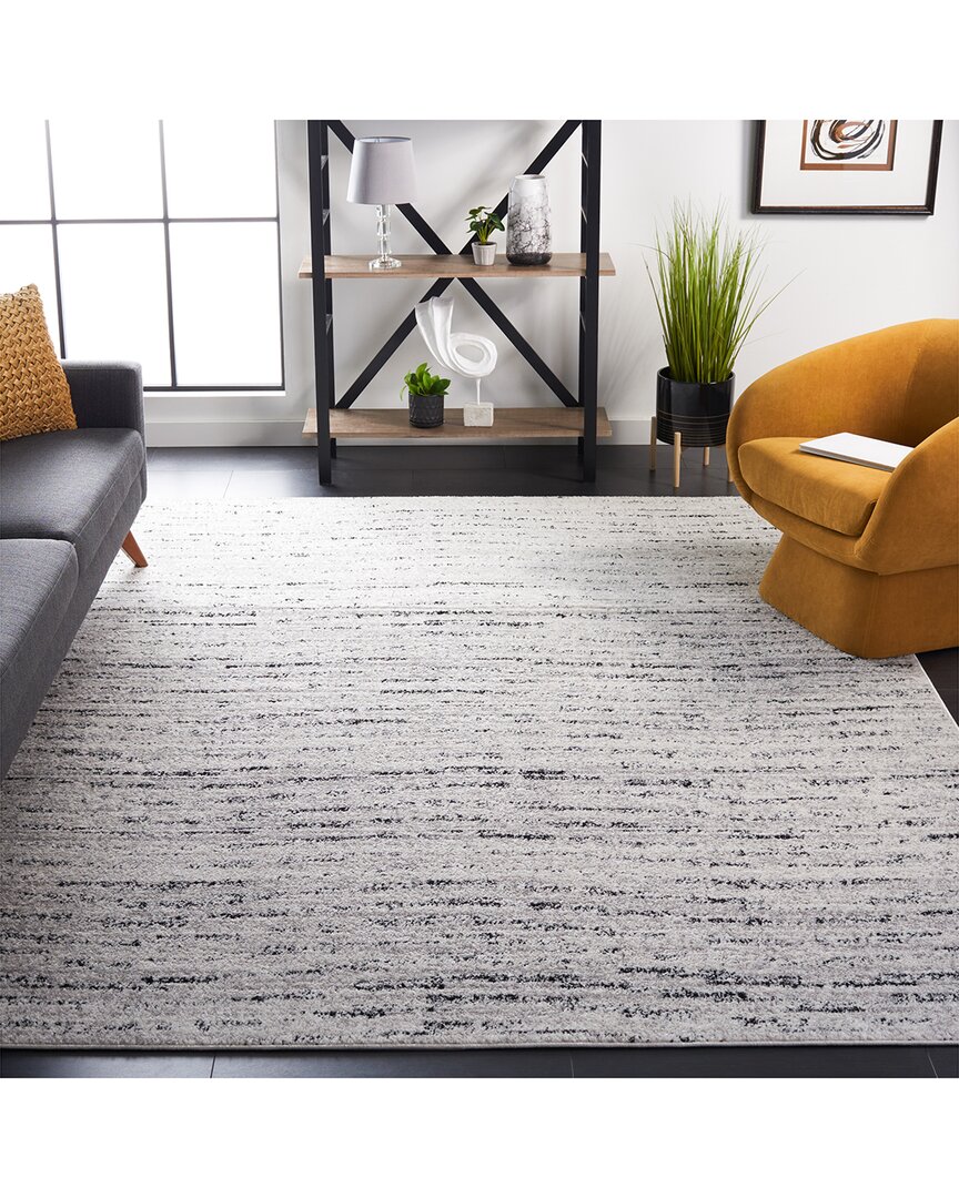 Safavieh Adirondack Driftlin Power Loomed Rug Ivory / Silve In Gray