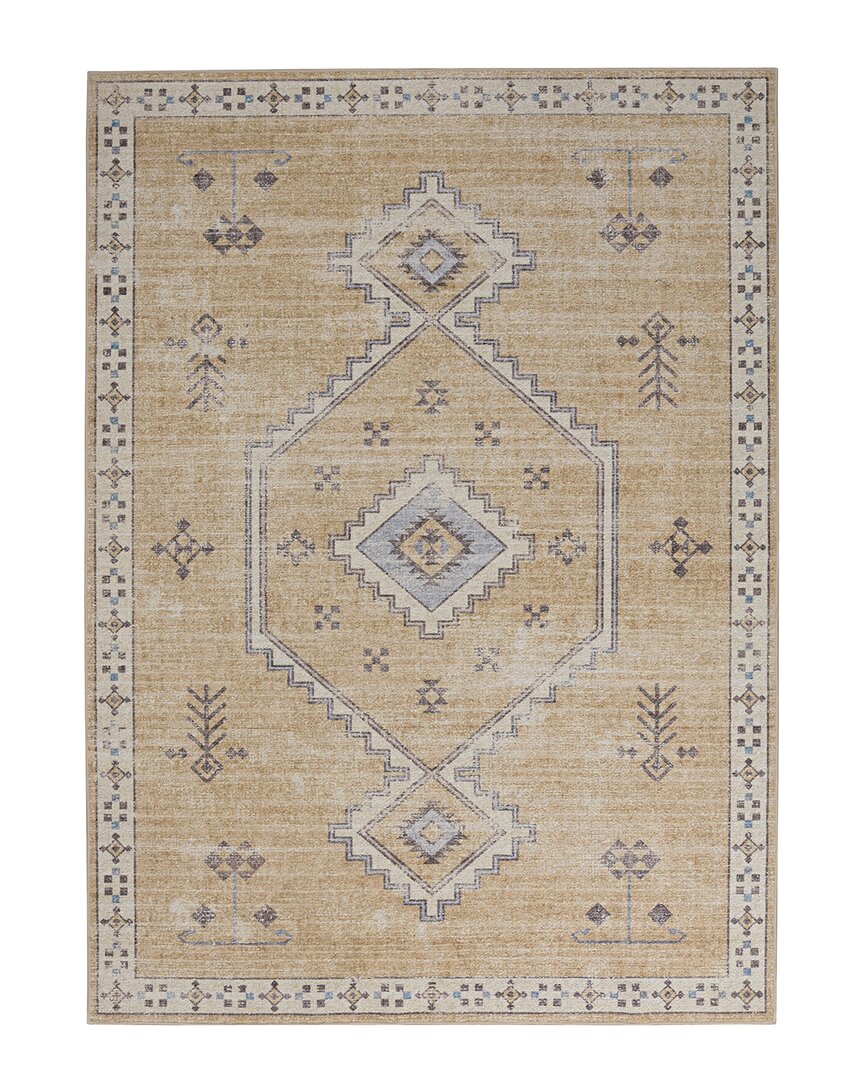 Linon Oakland Haden Polyester Rug In Brown