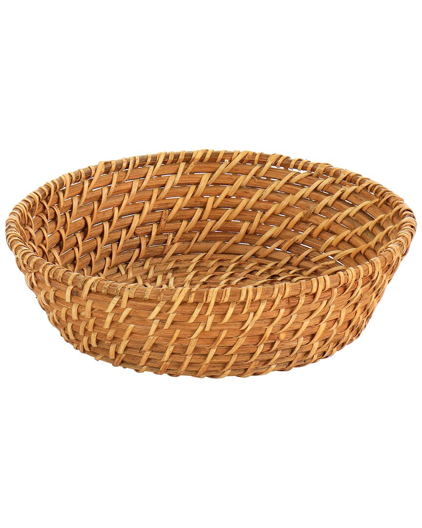 Martha Stewart 9in Rattan Woven Loaf Basket In Brown