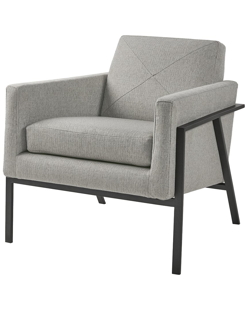 Shop Madison Park Brayden Accent Chair In Grey