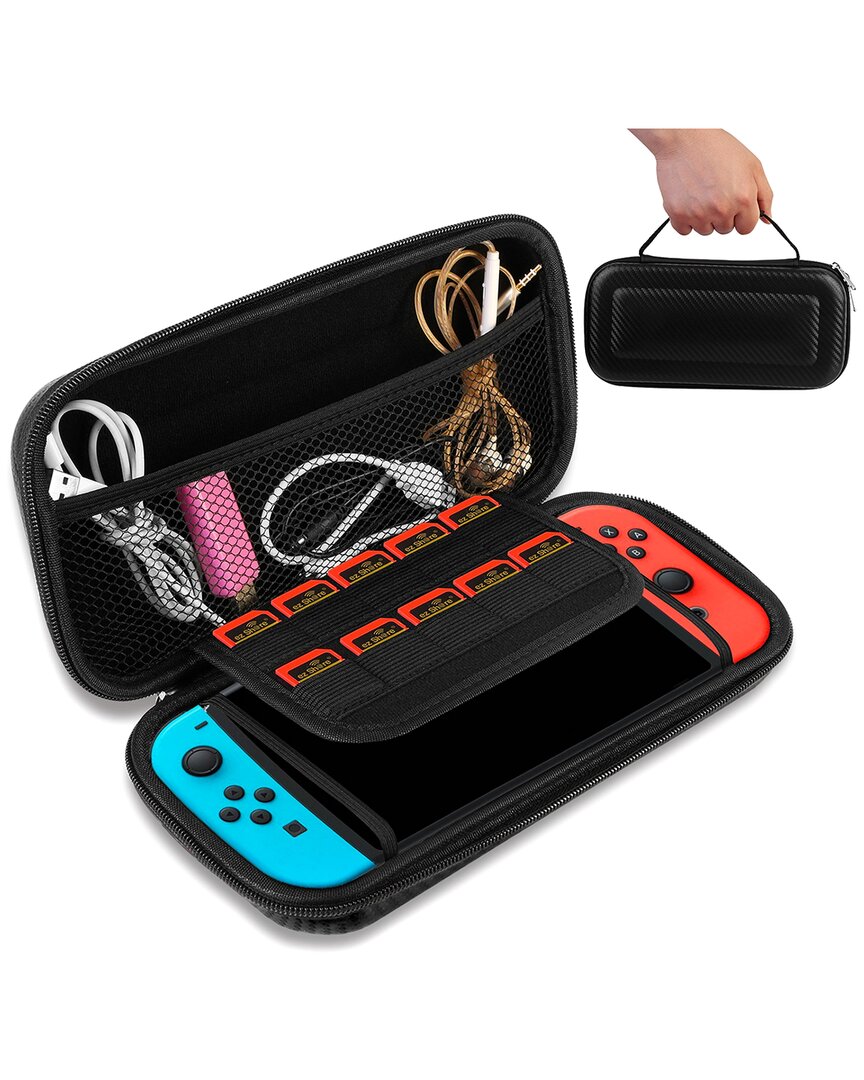 FRESH FAB FINDS FRESH FAB FINDS PORTABLE BLACK CARRY CASE FOR NINTENDO SWITCH